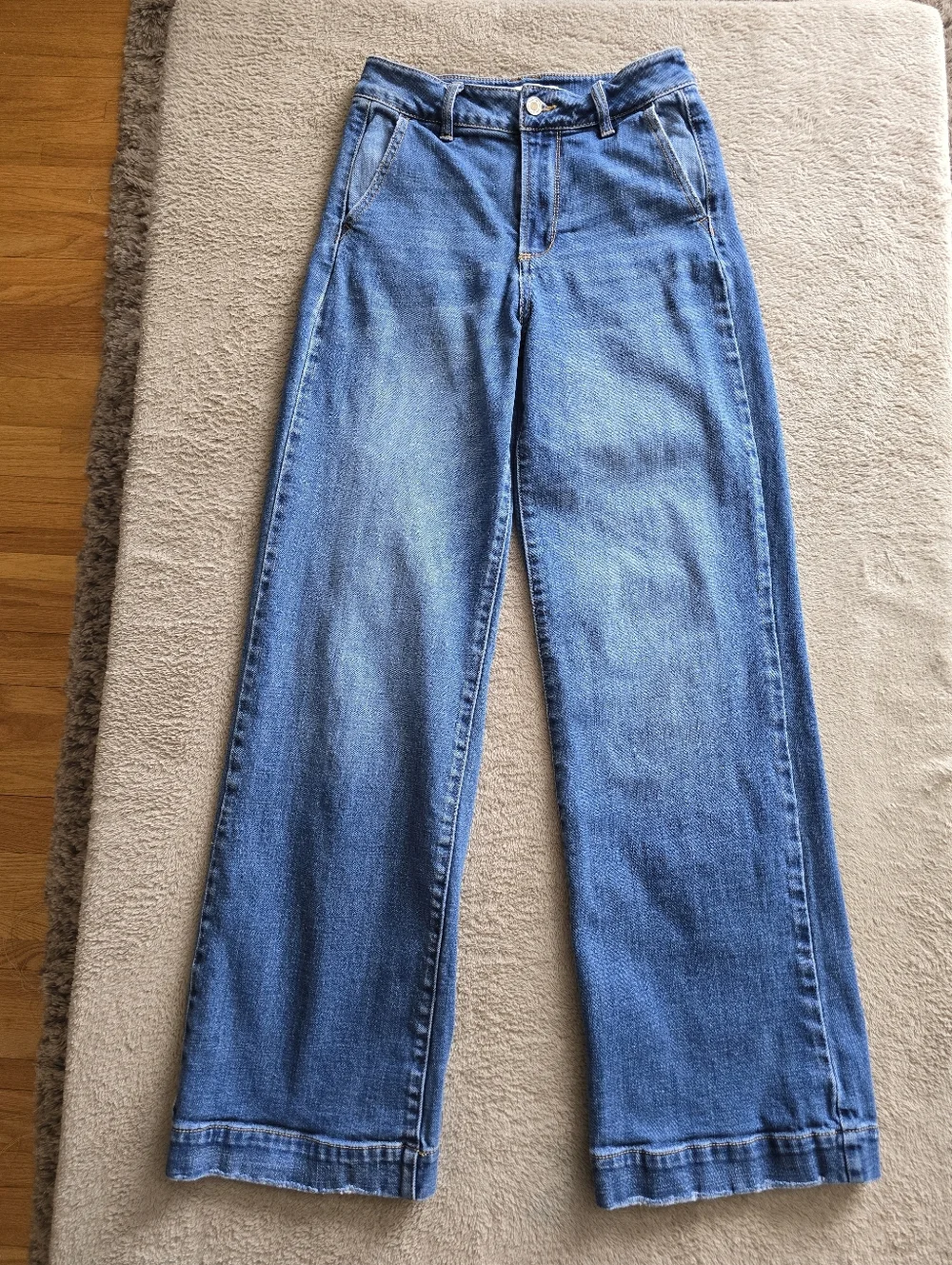 KanCan Celine Ultra High Rise Wide Leg Jeans Size 3/25 - Picture 5 of 13